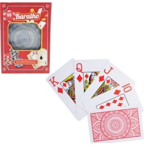 1 Baralho  em  Plastico  Com  52 Cartas