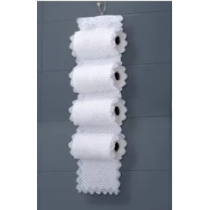 Suporte  Para  Papel  Higiênico Renda  BRANCA