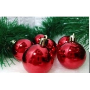 Bola  de  Natal  Solapa  4 Cm  Com  6 Sortidos