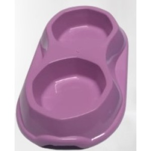 Comedouro  Duplo  Pequeno 2 x 200 Ml