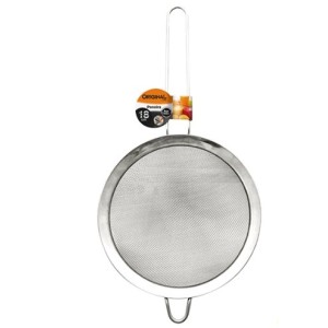 Peneira  De  Metal  Inox  18 Cm