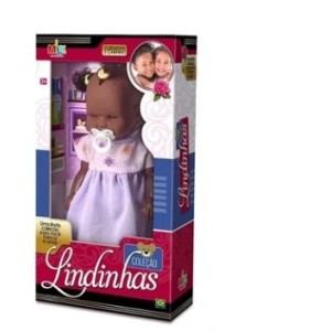 Boneca  Coleção  Linidinhas  Negra