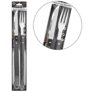 Kit  Churrasco  Wood  Com 2 Peças