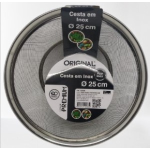 Cesta  Em  Inox  Premiun 25 Cm