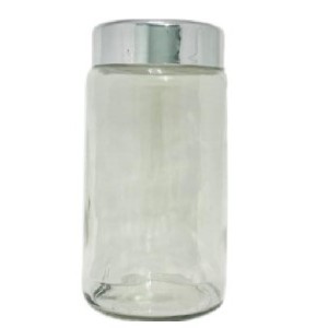 Pote Vidro 750 Ml Requinte  Cromado