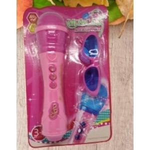 Microfone  Som  e  Luz- Blister