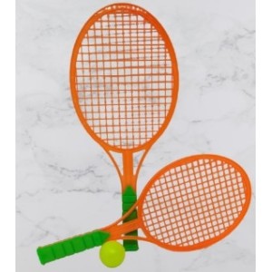 Kit  Com 2 Raquetes e 1 Bola