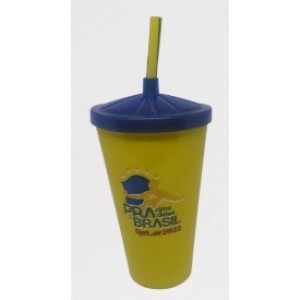 Copo  Twister  550 Ml  Com Tampa  e Canudo  Copa