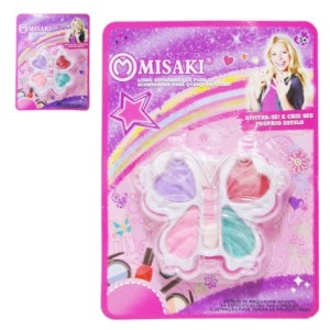 Kit  Maquiagem  Infantil  em  Estojo Plastico  Misaki  Sortidos