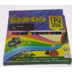 Giz  De  Cera  Com 12 Cores