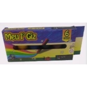 Meu  Primeiro  Giz Com 6 Cores