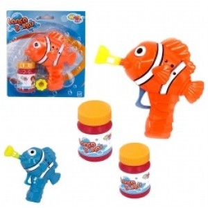 Pistola  Lança  Bolha  De  Sabão  Peixe  Palhaço