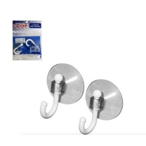 Cabide  Com  Ventosa  Branco