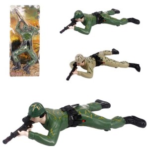 Boneco  Millitar  Rastejante  a  Pilha  Cartela