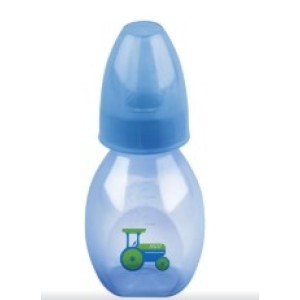 Mini  Mamadeira   Color  Azul  60 Ml  (Saquinho ) Bico  Pvc - Anplas