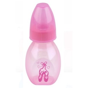 Mini  Mamadeira   Color  Rosa  60 Ml  (Saquinho ) Bico  Pvc   - Anplas