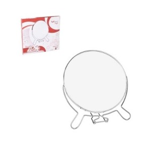 Espelho Pedestal  Dupla Face 19 Cm