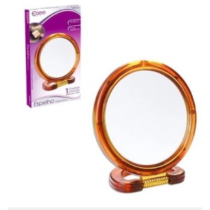 Espelho  Pedestal  Redondo Dupla  Face 15 Cm
