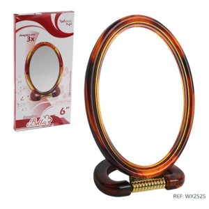Espelho  Pedestal  Mag  Oval  Dupla  Face 18 Cm 7¨