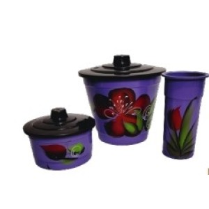 Kit  Pia  Aquarela  Decorado Flor