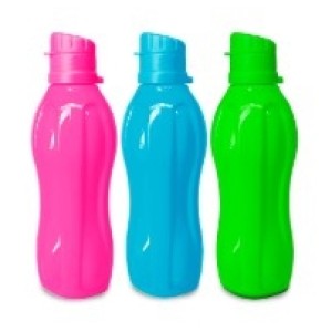 Squeeze  Pet  Faceata   Redonda  Neon  600 Ml