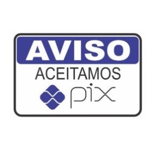 Placa  Pix 20 x 30 Cm