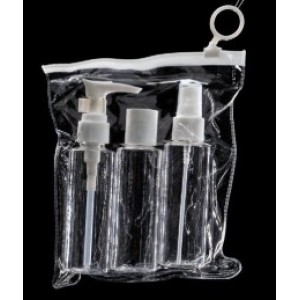 Kit Viagem  Plastico Com 3 - 800Ml  Cada