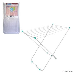 Varal  De  Chão Napoles - Aço  - Branco