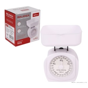 Balança  De Cozinha  AnalogicA  Com Tigela  Branca  5 Kilos