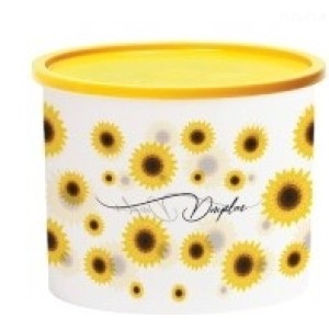 Pote  Decorado  Girassol  1.800 Ml  Transparente