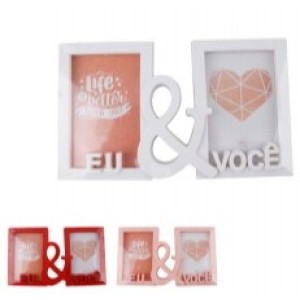 Porta Retrato Plastico Eu Voçê 10 x 15 Cm