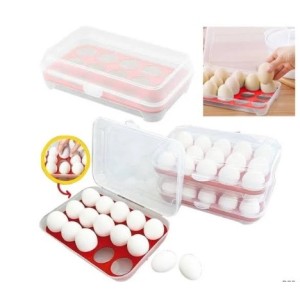 Porta Ovos Para 15 Unidades Com Tampa