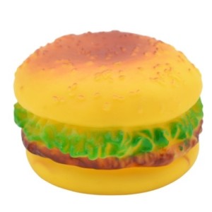 Mordedor  Em  Plastico  Para  Pets- Hamburguer