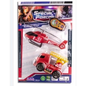 Escada  + Helicoptero + Acessório  Bombeiro  - Cartela