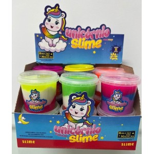 Puxa Puxa Slime  Unicórnio 180 Gramas  Unica Cor