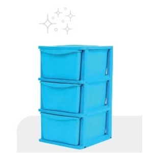Gaveteiro  P 3 Andar Azul
