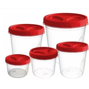 Conjunto  5 Peças  Mantimento  Com  Rosca  N1, N2, N3