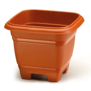 Vaso  Quadrado  Bella Fiore N°28  9,7 Litros  Marrom