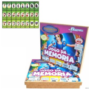 Jogo Da Memória Com  24 Peças  Branca De  Neve Mdf