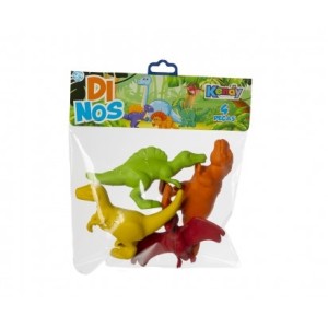 Kit Brinquedo Dino Com 4