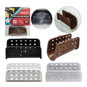 Porta Esponja  Rattan Com Ventosa