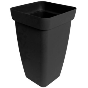 Vaso Coluna Floratta Grande 34 Litros  Preto