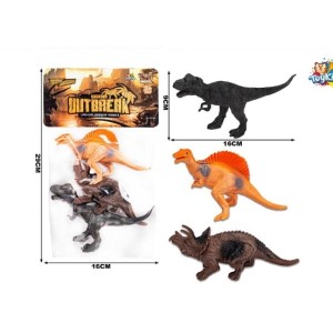 Animal De Plastico Pvc Com 3 Unidades