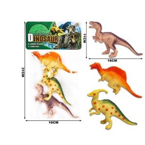 Animal De Plastico Pvc Com 3 Unidades