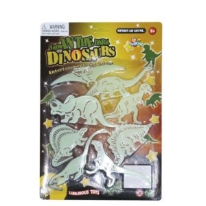 Enfeite  Adesivo De  Plastico Dinossauro  Fluorescente , Para  Decoração  De  Ambientes