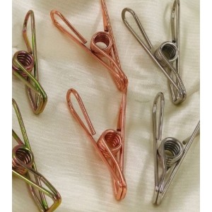 Kit  Prendedores  De Metal Com 12 Unidades