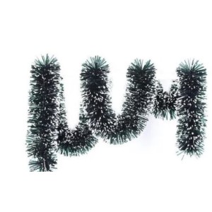  Festão Verde Escuro Com  Neve 2 Metros