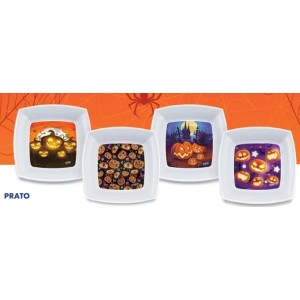 Prato  Lanche  Decorado Halloween Sortidos
