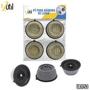 Pé  Para  Maquina De  Lavar-Almofada  Anti Vibração  4 Peças