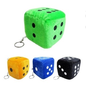 Chaveiro Dado Pelucia 8 Cm